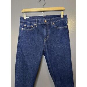 Gap Vintage Slim Jeans Womens 10P Blue Mid Rise Straight Petite Stretch Denim